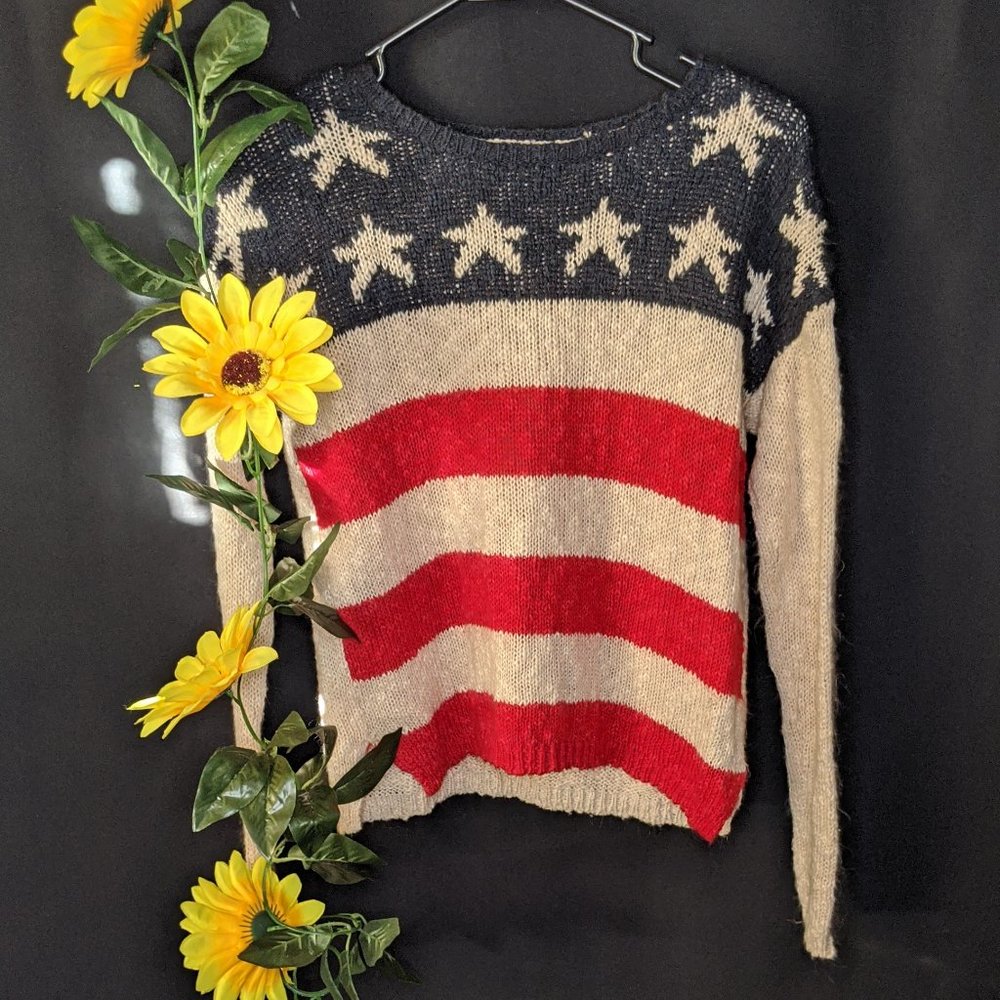 Forever 21 American Flag Sweater